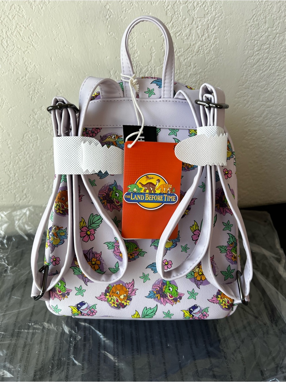 *RARE* Loungefly The Land Before Time Dinosaurs Floral Mini Backpack - NWT - Picture 4 of 5